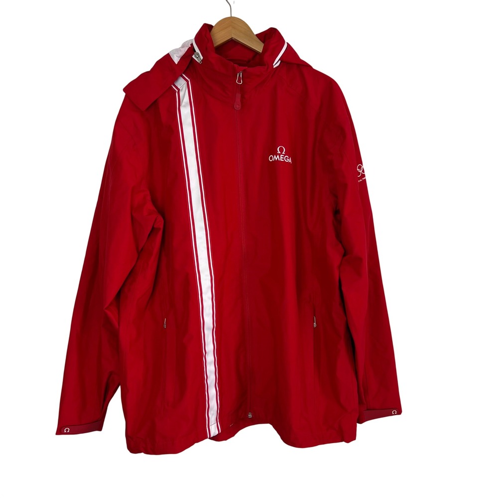 Omega Official Timekeeper 2012 Olympic Games Windbreaker Jacket Mens XL Full Zip